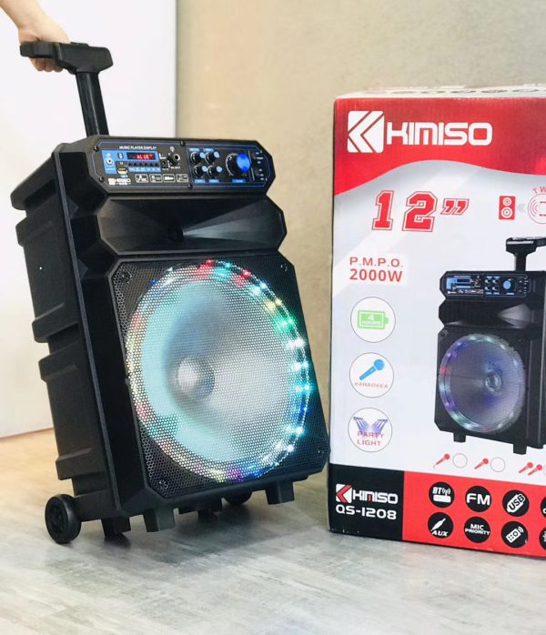 kimiso qs 1208 12 wireless karaoke bluetooth portable party speaker 1