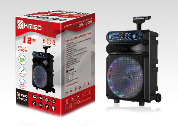 kimiso qs 1208 12 wireless karaoke bluetooth portable party speaker 3